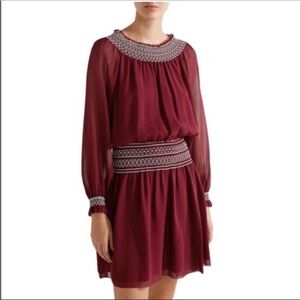 Tory Burch Indie silk Georgette dress size 10